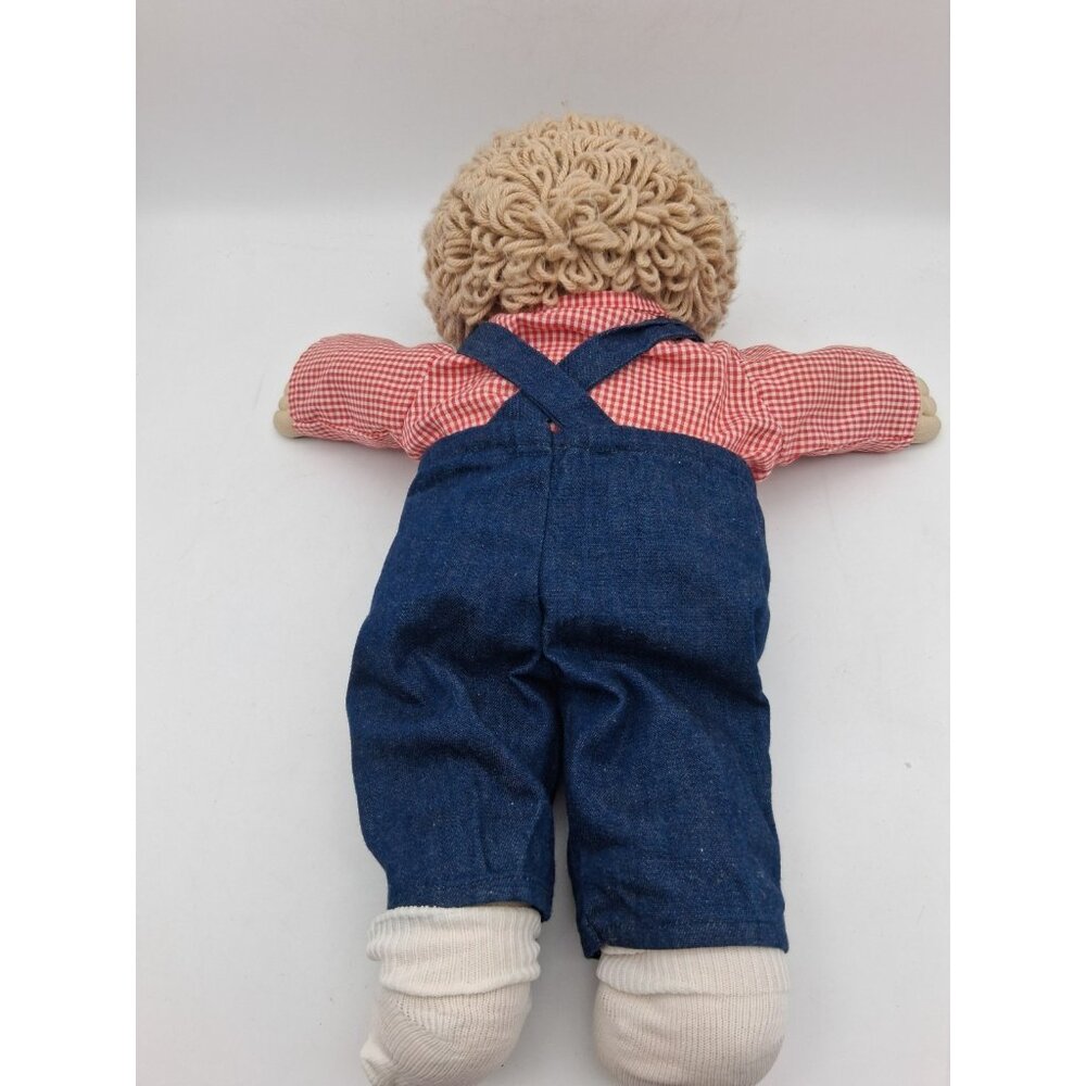Cabbage Patch Kids Doll 16” 1982 Short Hair Blue Eyes Teeth Boy Doll Outfit - Picture 5 of 12